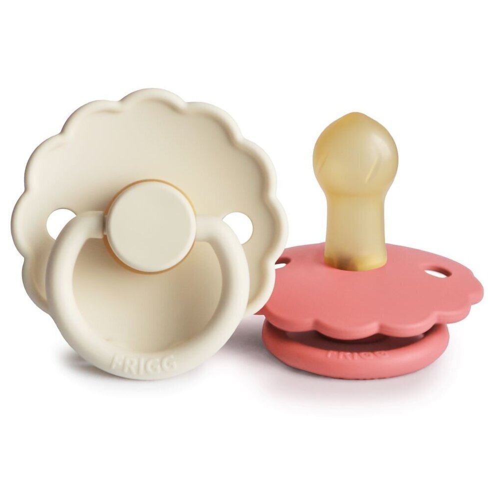Daisy Pacifier 2 Pack - Natural Rubber - Poppy/Lupine