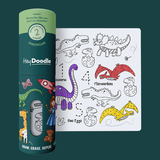 Hey Doodle DinoRoar Mini Colouring & Doodle Mat