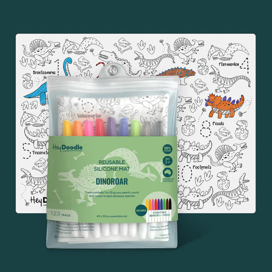 Hey Doodle Dinoroar Classic Colouring & Doodle Mat