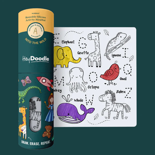 Hey Doodle Into The Wild Mini Colouring & Doodle Mat