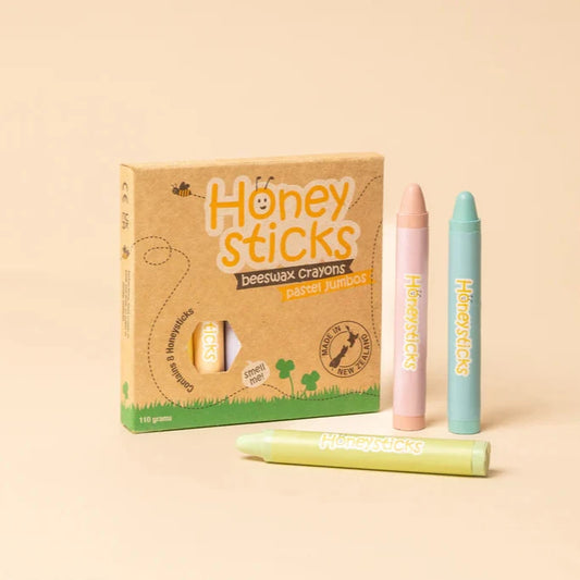 Honeysticks Crayons - Jumbos 8 Pack - Pastels