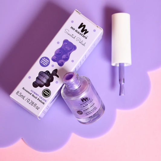 No Nasties SCENTED KIDS POLISH - GUMMY GRAPE - PURPLE