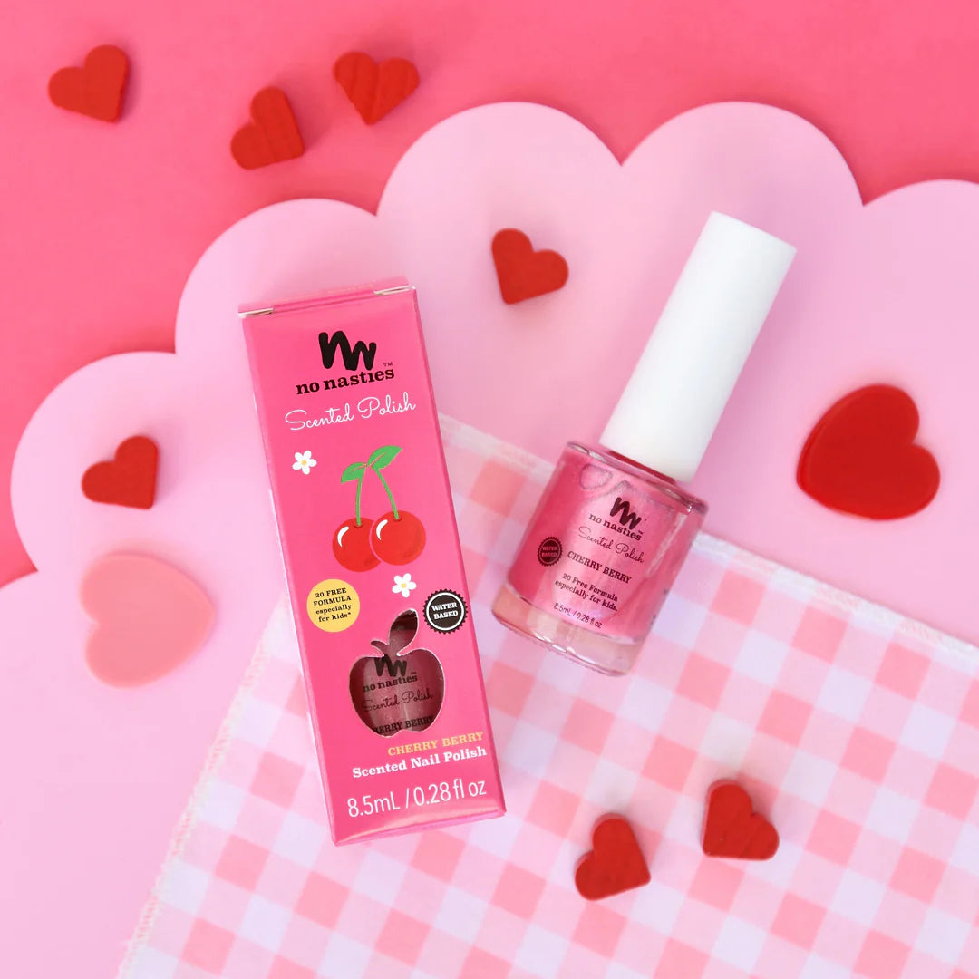 SCENTED KIDS POLISH - CHERRY BERRY - BRIGHT PINK