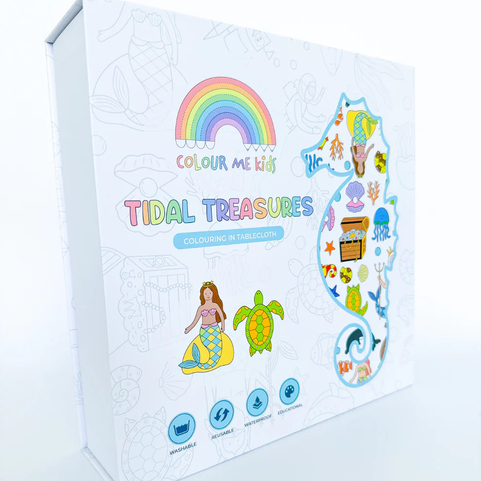 Washable, Reusable Colouring In Tablecloth Set - Tidal Treasures