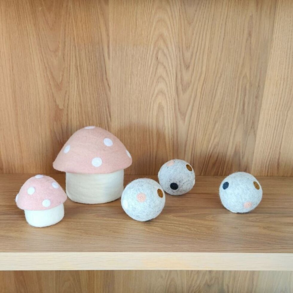 Toadstool Trinket Box - Mini - Blush