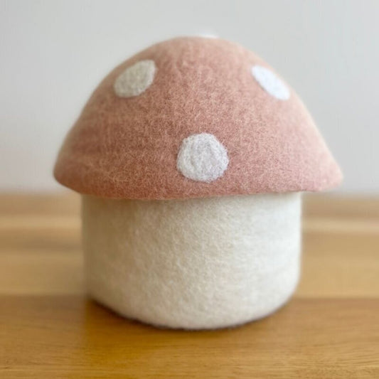 Toadstool Trinket Box - Large - Blush