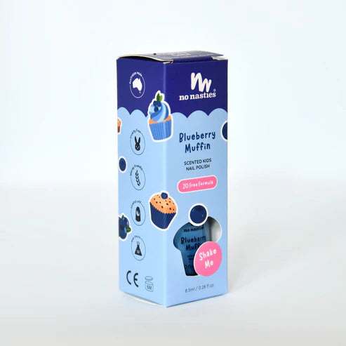 Scented Kids Nail Polish - Blueberry Muffin - Blue