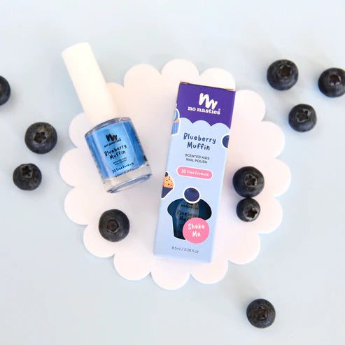 Scented Kids Nail Polish - Blueberry Muffin - Blue