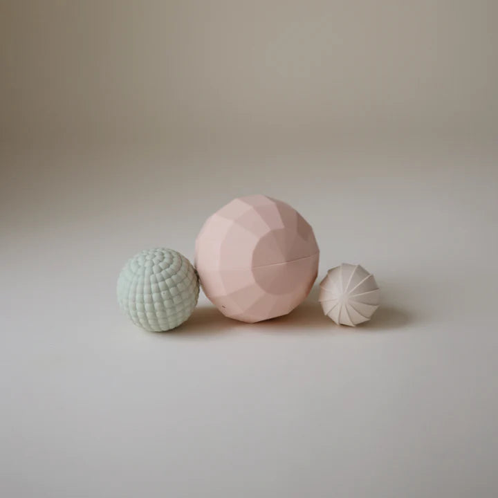 Nesting Spheres Sensory Toy - Blush