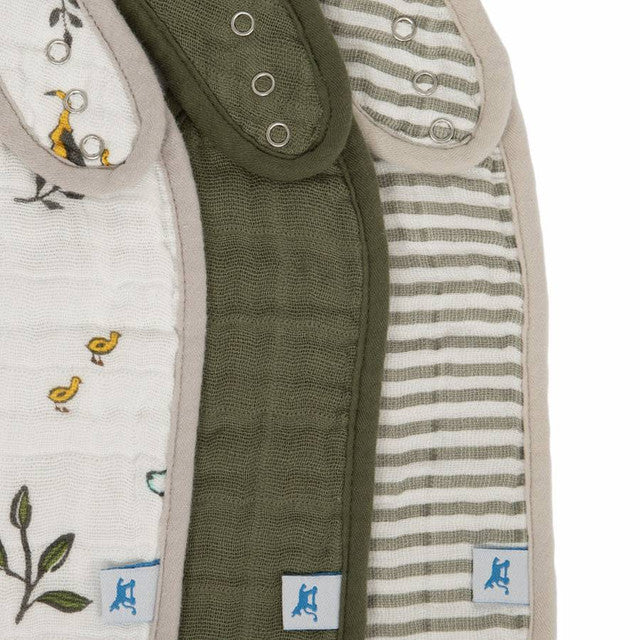 Muslin Classic Bib 3 Pack - Forest Friends