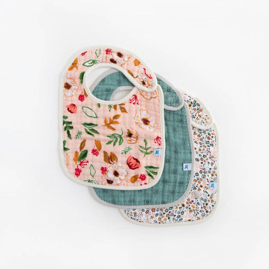 Muslin Classic Bib 3 pack - Vintage Floral