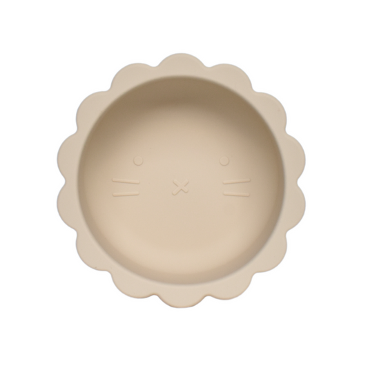 Silicone Lion Bowl - Sand