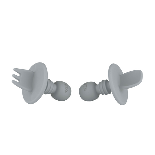 Silicone Baby Cutlery - Pewter