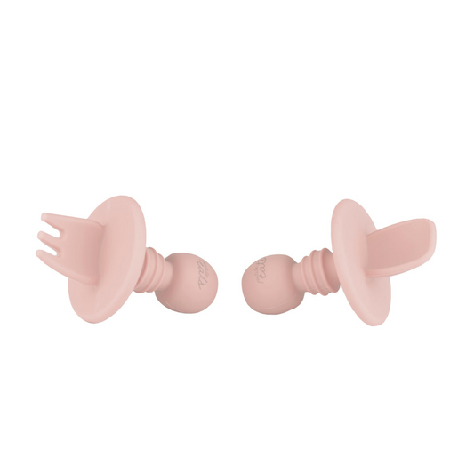 Silicone Baby Cutlery - Dusty Lilac