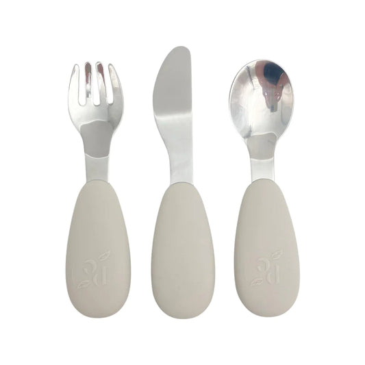 Metal Cutlery Set - Sand