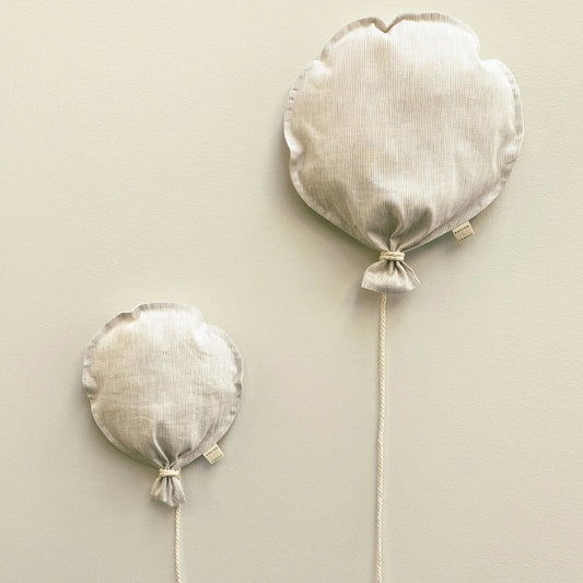 Linen Balloon - Natural Stripe - Large