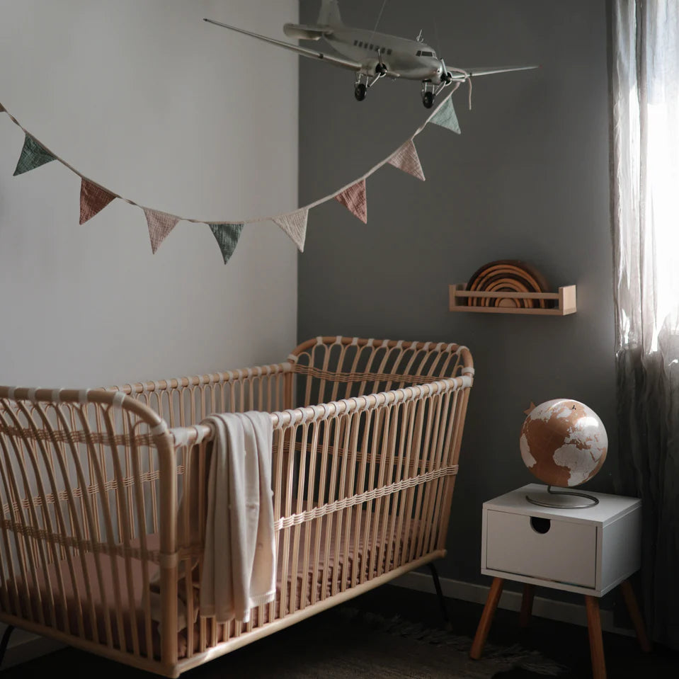 Knitted Baby Blanket - Textured Dots - Off-White