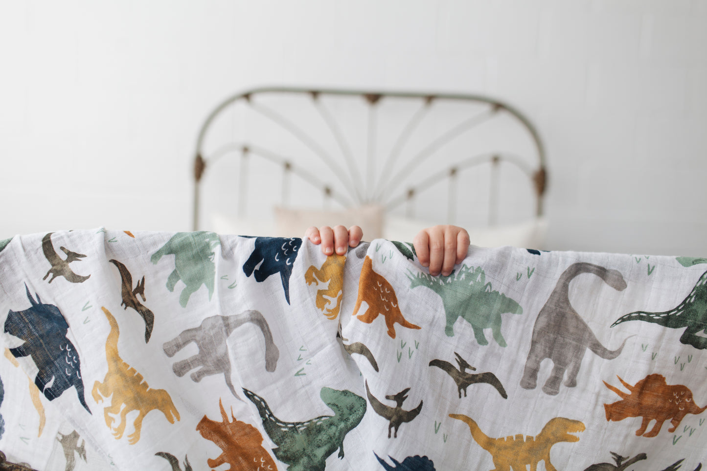 Cotton Muslin Swaddle - Dino Friends