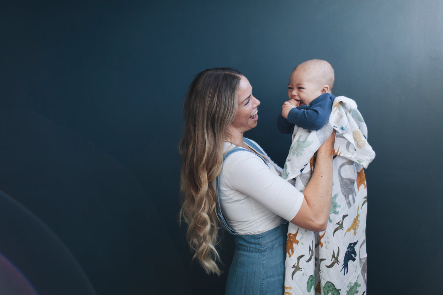 Cotton Muslin Swaddle - Dino Friends