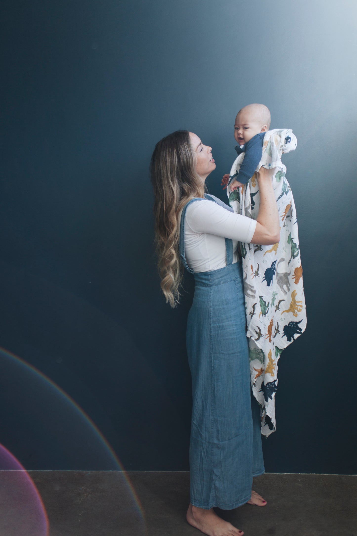 Cotton Muslin Swaddle - Dino Friends