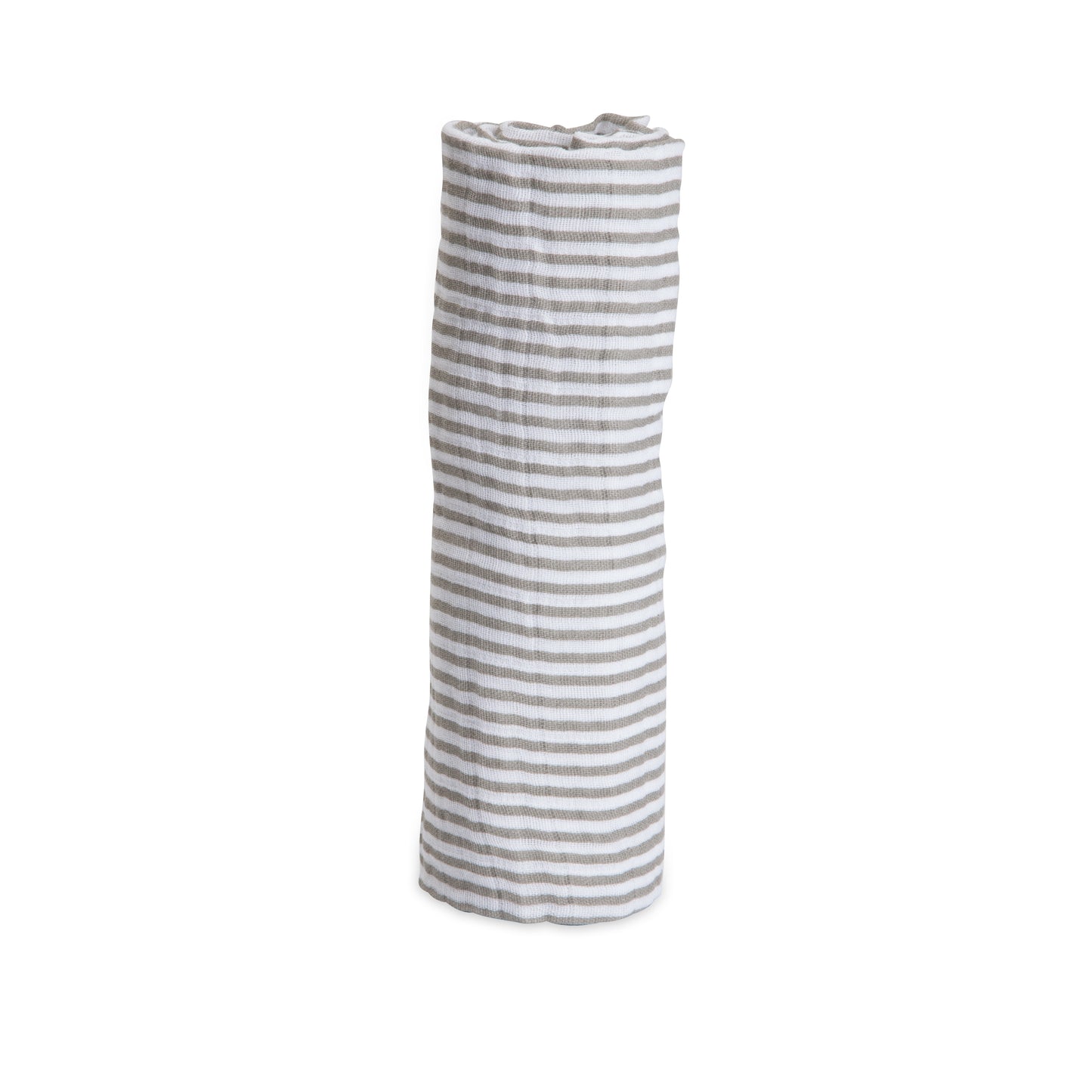 Cotton Muslin Swaddle - Grey Stripe
