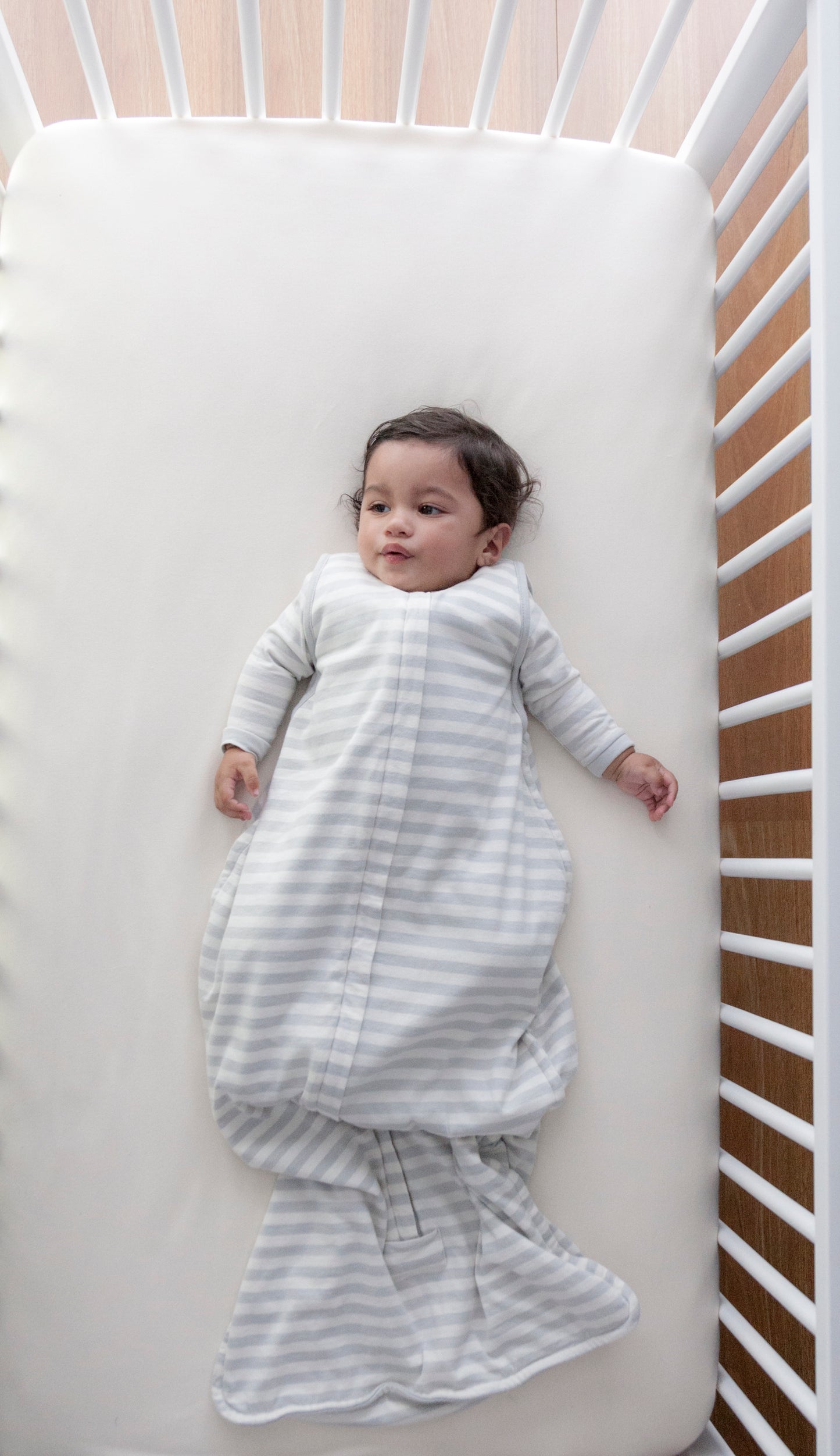 3 Seasons Front Zip Merino/Organic Cotton Sleeping Bag - Pebble